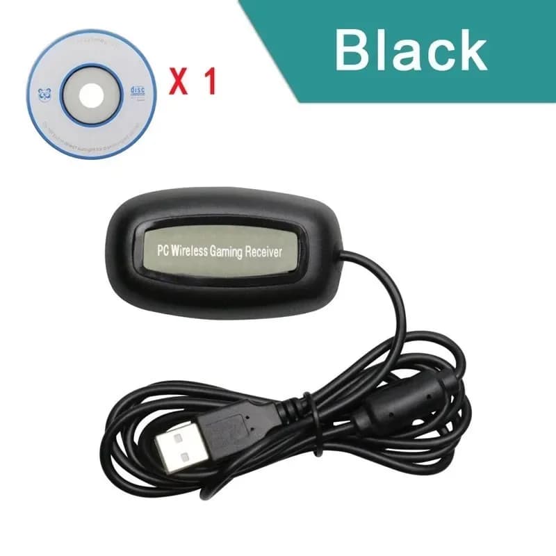 Adattatore Ricevitore USB per Controller Xbox 360, Accessorio per Gamepad Wireless Xbox, Compatibile con PC Win7/8/10, Nero