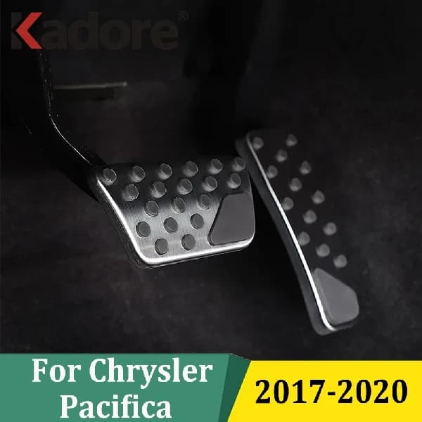 Per Chrysler Pacifica 2017 2018 2019 2020 AT In Acciaio Inox Carburante Freno Poggiapiedi Pedale Pad Frizione Copertura Accessori Auto