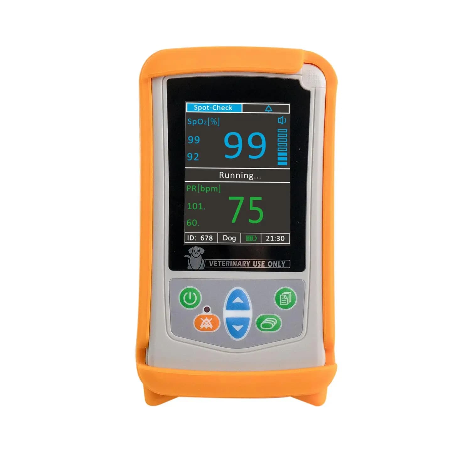 UMH-100V High Resolution Portable Veterinary Pulse Oximeter 2,8 Inch, SpO Monitoring, Rechargeable Battery Powered, Class Device