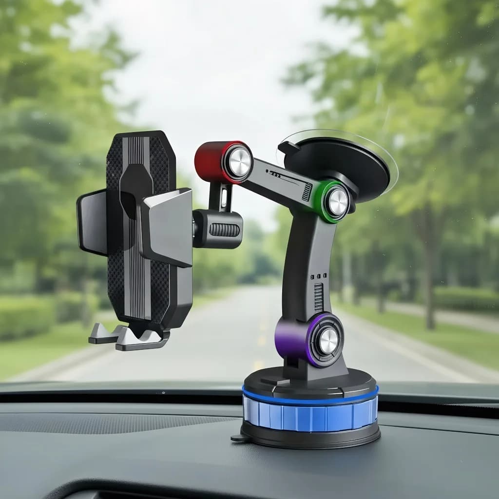 Car support type suction cup - Mobile support for dashboard and central console