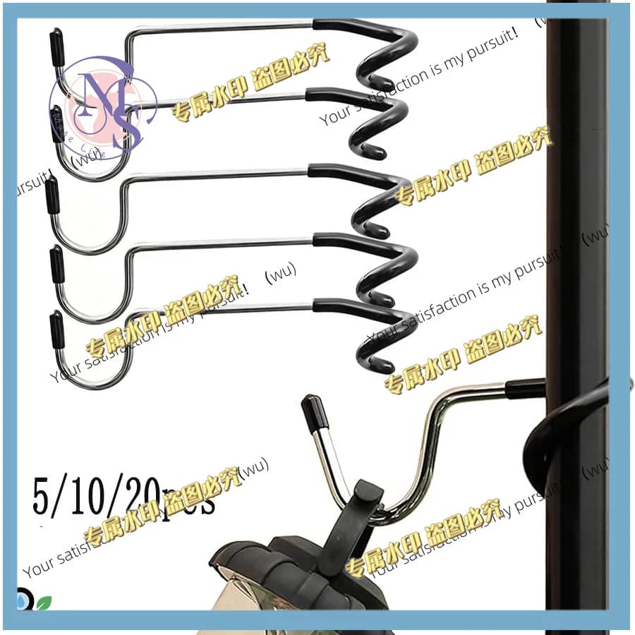 Stainless steel camping lantern hanger, non-slip tent light hook, bird trough rod hook S shape