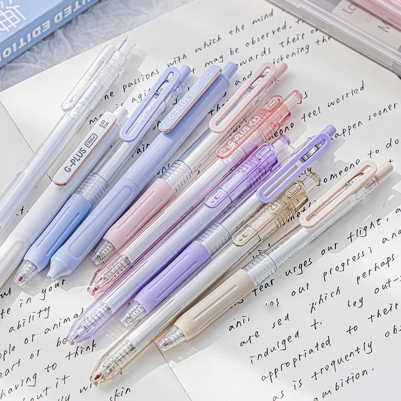 5 pz G-plus Nice Penne Gel Set 0.5mm Penna A Sfera Inchiostro di Colore Nero Durevole Scrittura Forniture Per Ufficio Scolastico A7459