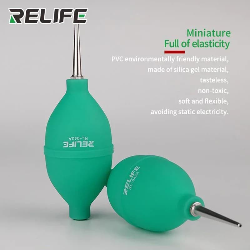 RELIFE 2in1 Phone Repair Dust Cleaner Air Blower Ball Cleaner Pen for PCB Phone PC Keyboard Dust Removal Camera Target Cleaner