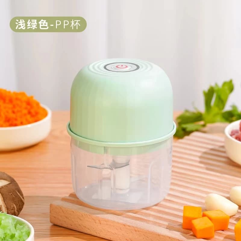 Electric Garlic Grinder 260ML Portable Mini Rechargeable Meat Grinder Vegetable and Fruit Blender Household Kitchen Tool Grinder