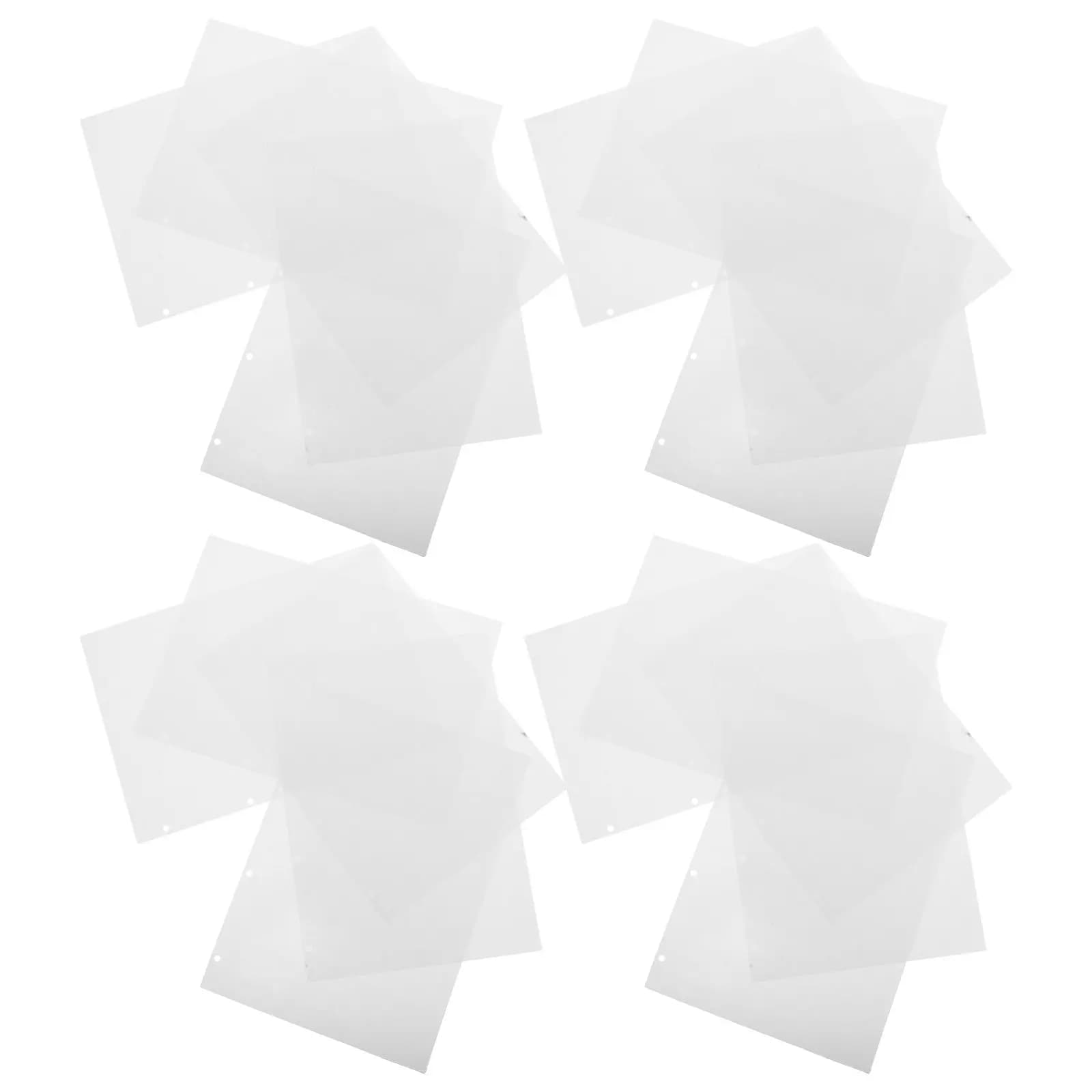 40Pcs Loose Leaf Binder Paper Refills Double-Sided A4 Scrapbook Paper Refillable Notebook Inserts Planner Journal Filler Sheets