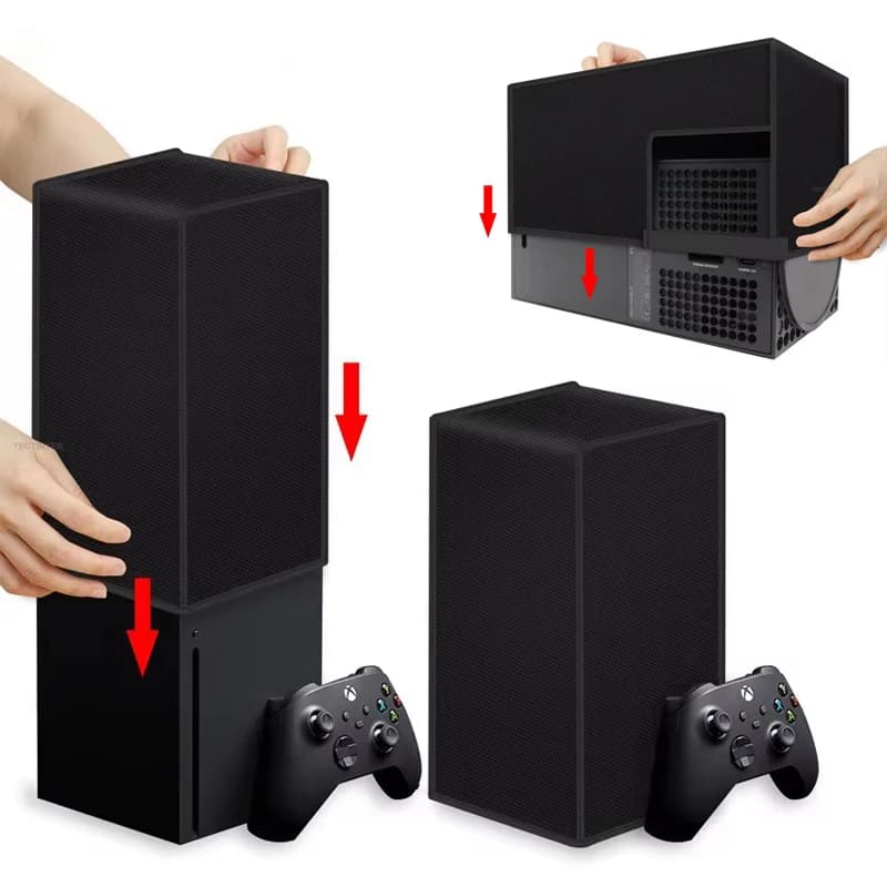 Copertura antipolvere per console Xbox serie S/X Custodia protettiva orizzontale antigraffio impermeabile Accessori