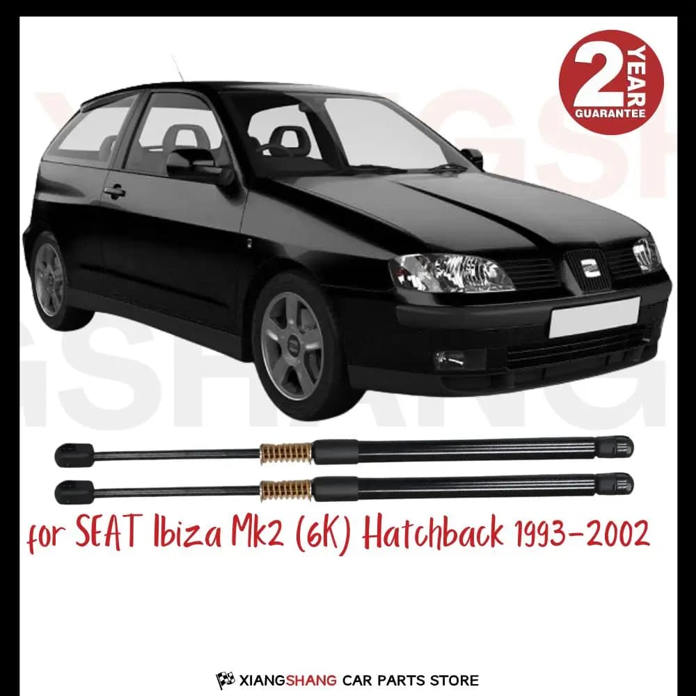2 Pezzi Ammortizzatori a Gas per Apertura Automatica Posteriore con Molla per SEAT Ibiza Mk2 (6K) Hatchback 1993-2002, Supporti a Gas per Bagagliaio