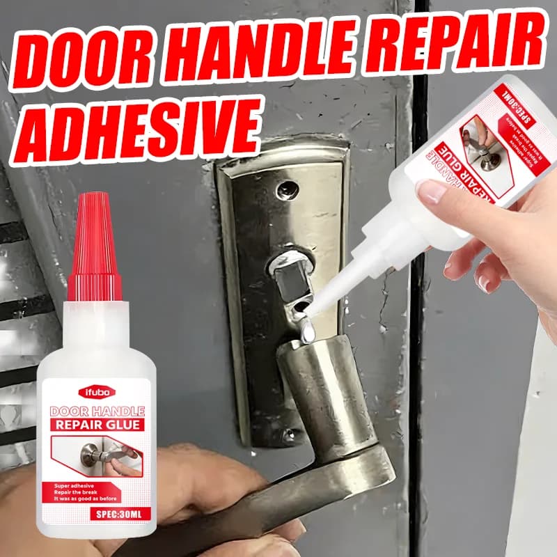 Colla per riparazione maniglie delle porte Ifubo da 30 ml, adesivo forte a fissaggio rapido in 1 minuto per metallo, plastica, legno, ceramica, vetro