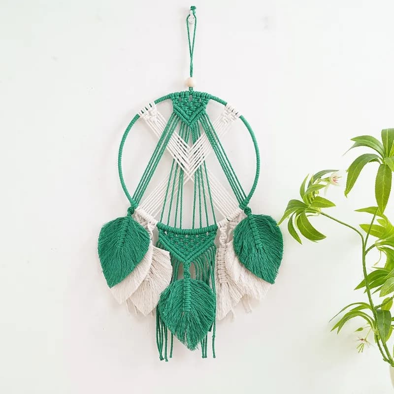 1PC Nordic Bohemian Style Artisanal Woven Dreamcatcher Fashionable Wall Hanging for Living Space and Bedroom Interior Decoration