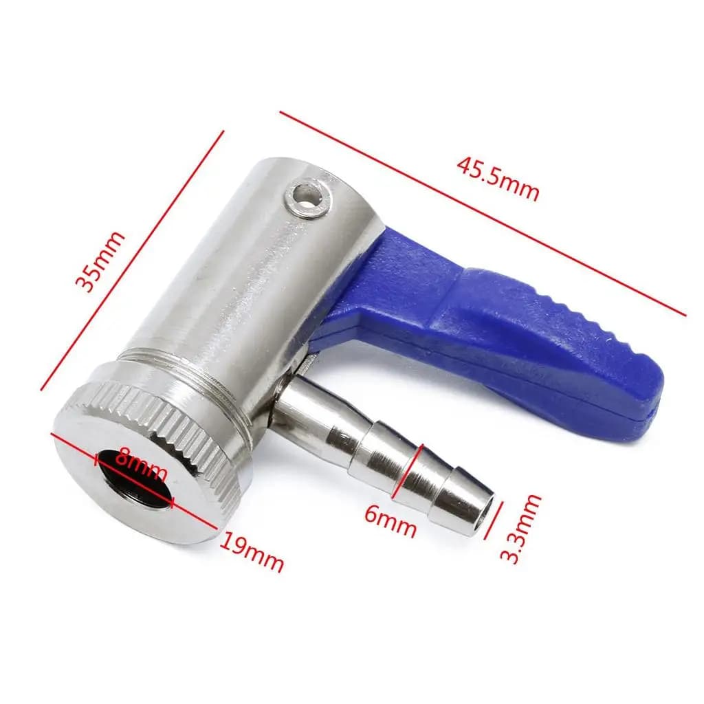 Tire Pump Inflator Head Connector Nickel Plastic Valve Lock Clip Replacement for Car Wheels Bike Tire Compressor Pressure