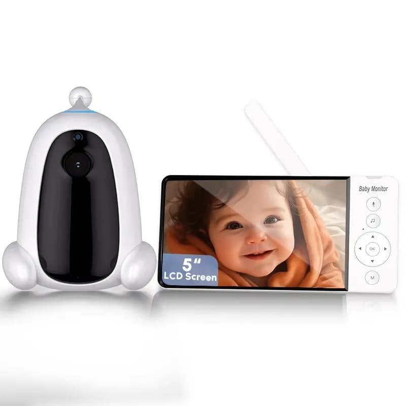 Telecamera di Monitoraggio per Bambini C1 3MP HD 1080P con WiFi, Luce LED, Funzione Push e Registrazione tramite App, Sensore di Immagine CMOS