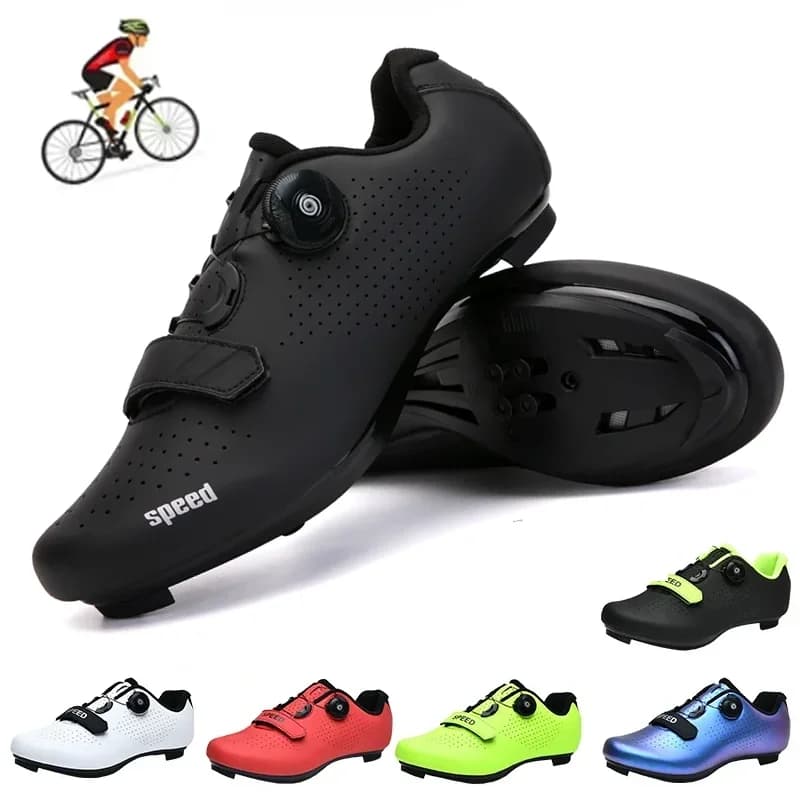 Scarpe da ciclismo Scarpe da ciclismo da uomo per mountain bike e ciclismo su strada, leggere e traspiranti, adatte per la guida veloce, fuoristrada, SPD