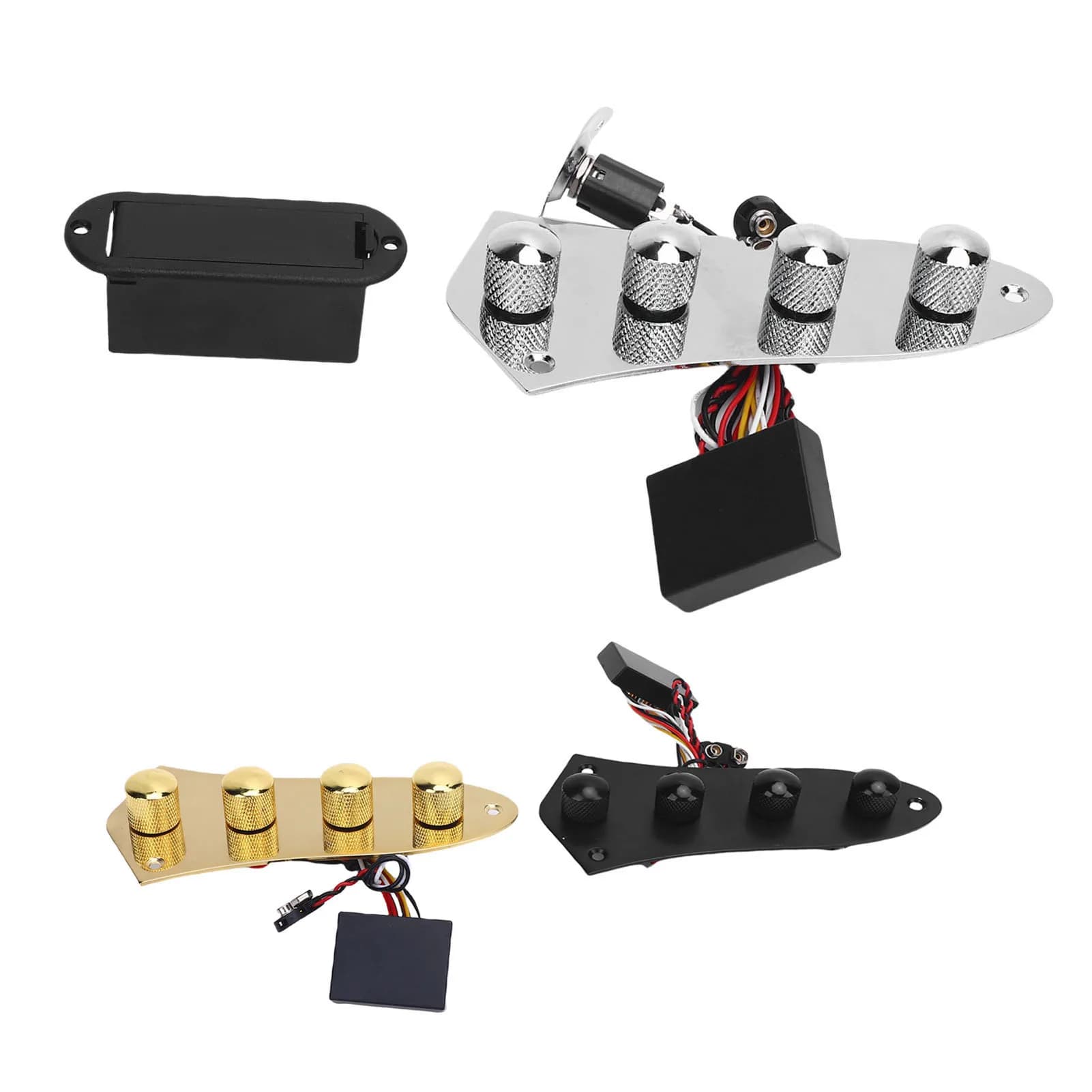 Scheda di controllo preamplificatore per basso Piastra di controllo precablata Preamplificatore a 3 stadi Sostituzione del gruppo piastra di controllo per chitarra