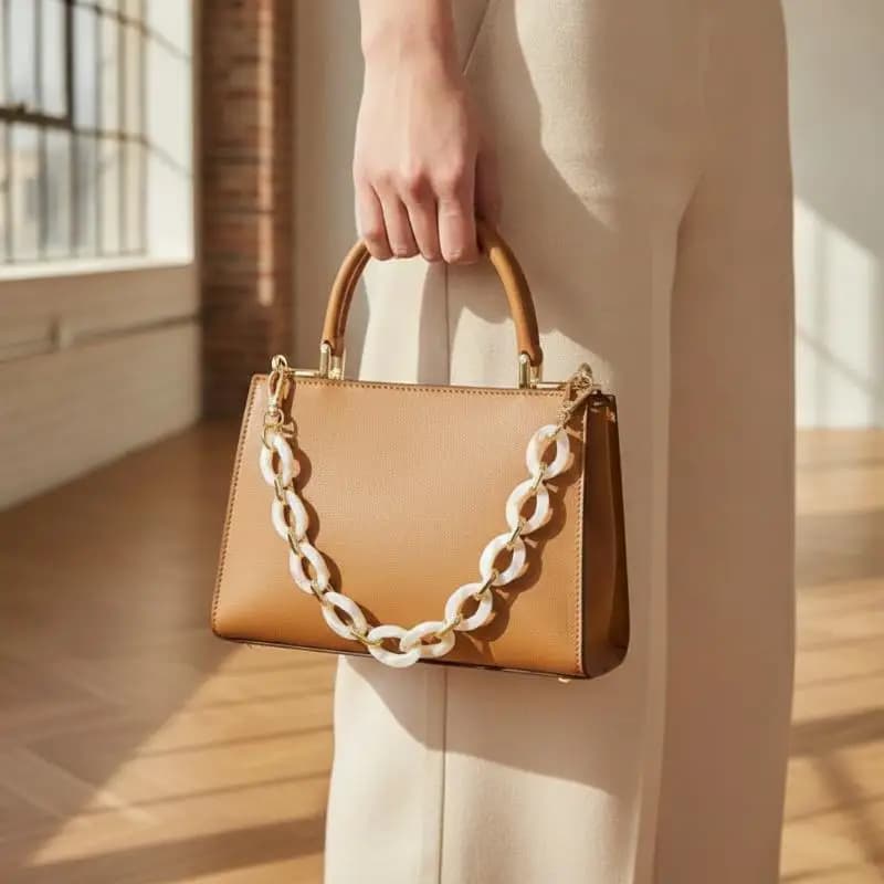 Acrylic Handbag Chains 34cm Long Lasting DIY Replacement Shoulder Strap for Purse Tote Crossbody Bag Decor Supply