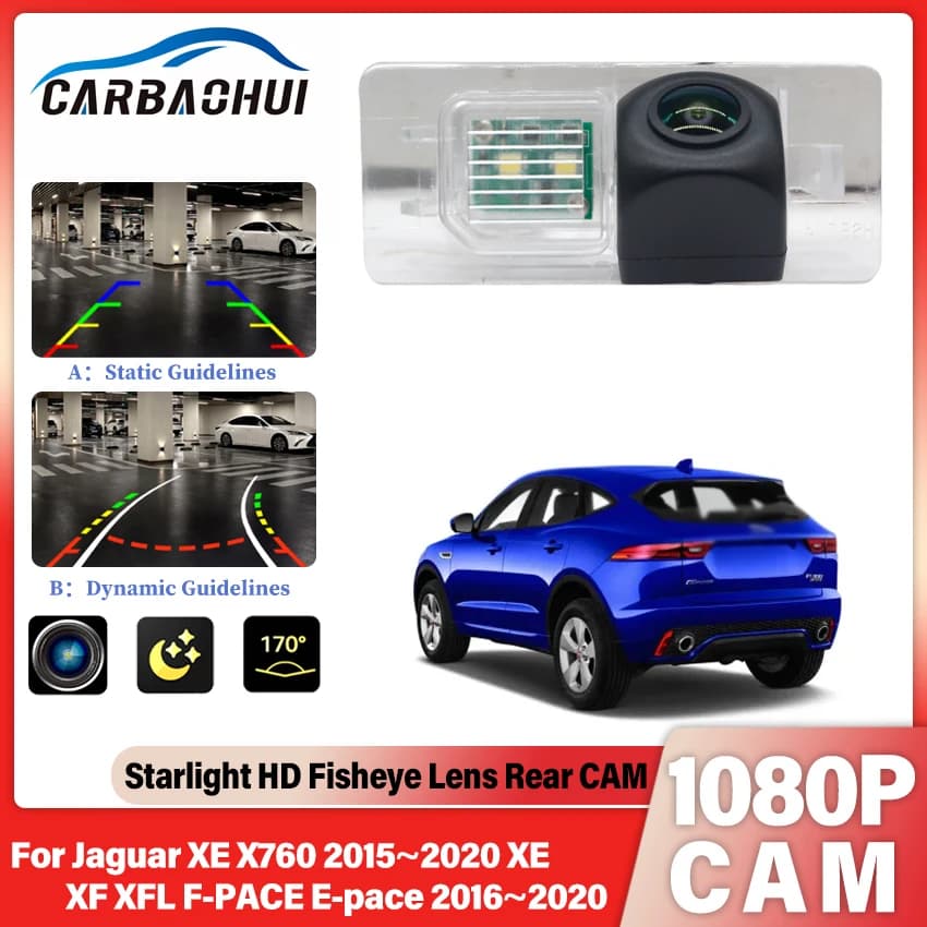 Car Parking Camera For Jaguar XE XF XFL F-PACE E-pace 2016~2020 Rear View Back up Reverse Camera HD For Jaguar XE X760 2015~2020