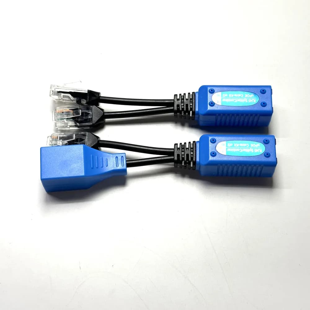 Cavo uPOE RJ45 Kit adattatore PoE passivo Cavo adattatore POE combinatore di alimentazione Ethernet per telecamera IP di sicurezza