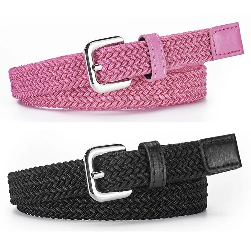 Elasticized Nylon Children's Belt Design Simple Accessories for jeans Outdoor Sports Training Belt Arrow Buckle Stretch Belt