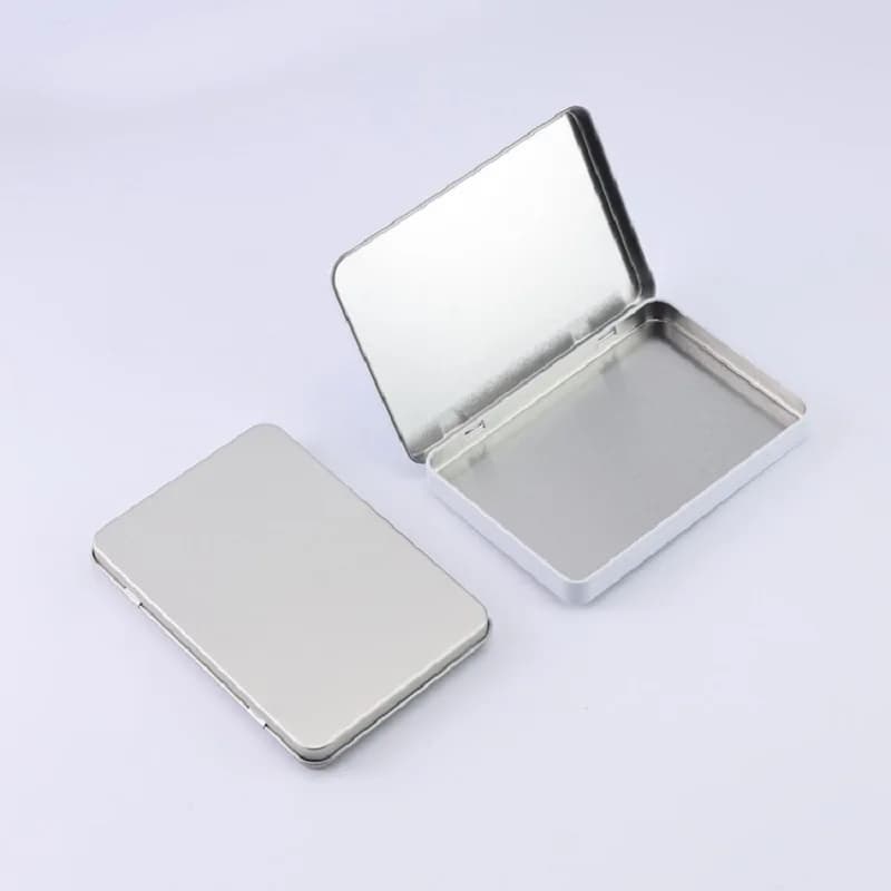 Set di 3 Scatole in Metallo per Conservazione, Contenitori Rettangolari per Trucchi, Ombretti, Strumenti Elettronici, Gioielli, Chiavi, Organizzatore per Casa, Idea Regalo