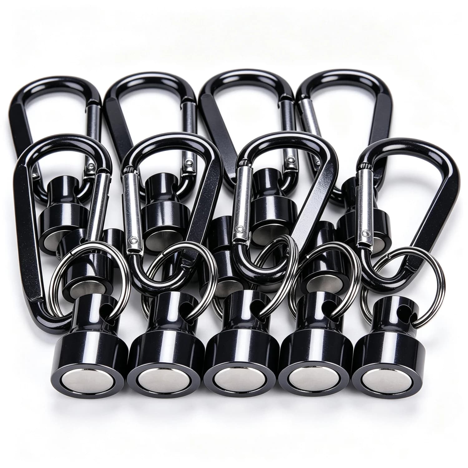 Carp Fishing Imans Tool Release Holder Fly Fishing Retractor Net Release Clip With Keychain Carabiner Fishing Clip Pesca