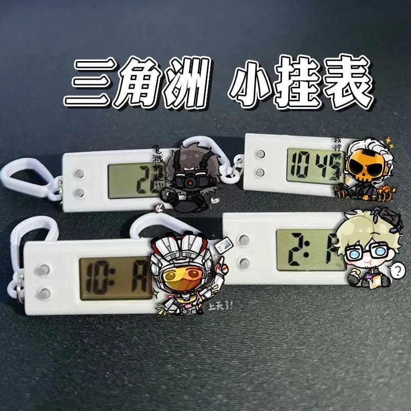 Clock by Parete Anime Delta Force Elie de Montbel, Silent Electronic Clock for Students, School Backpack, Two-dimensional Cooled Pendant
