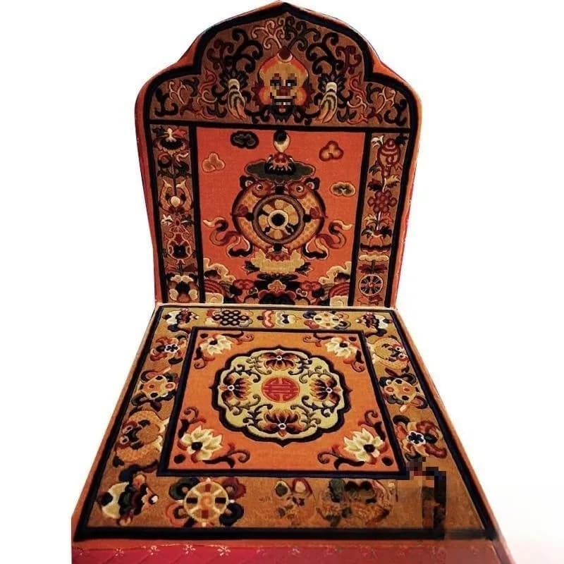 Seat cushion Tibetan cushion carpet, backrest Tibetan kneeling cushion, meditation seat cushion eight auspicious