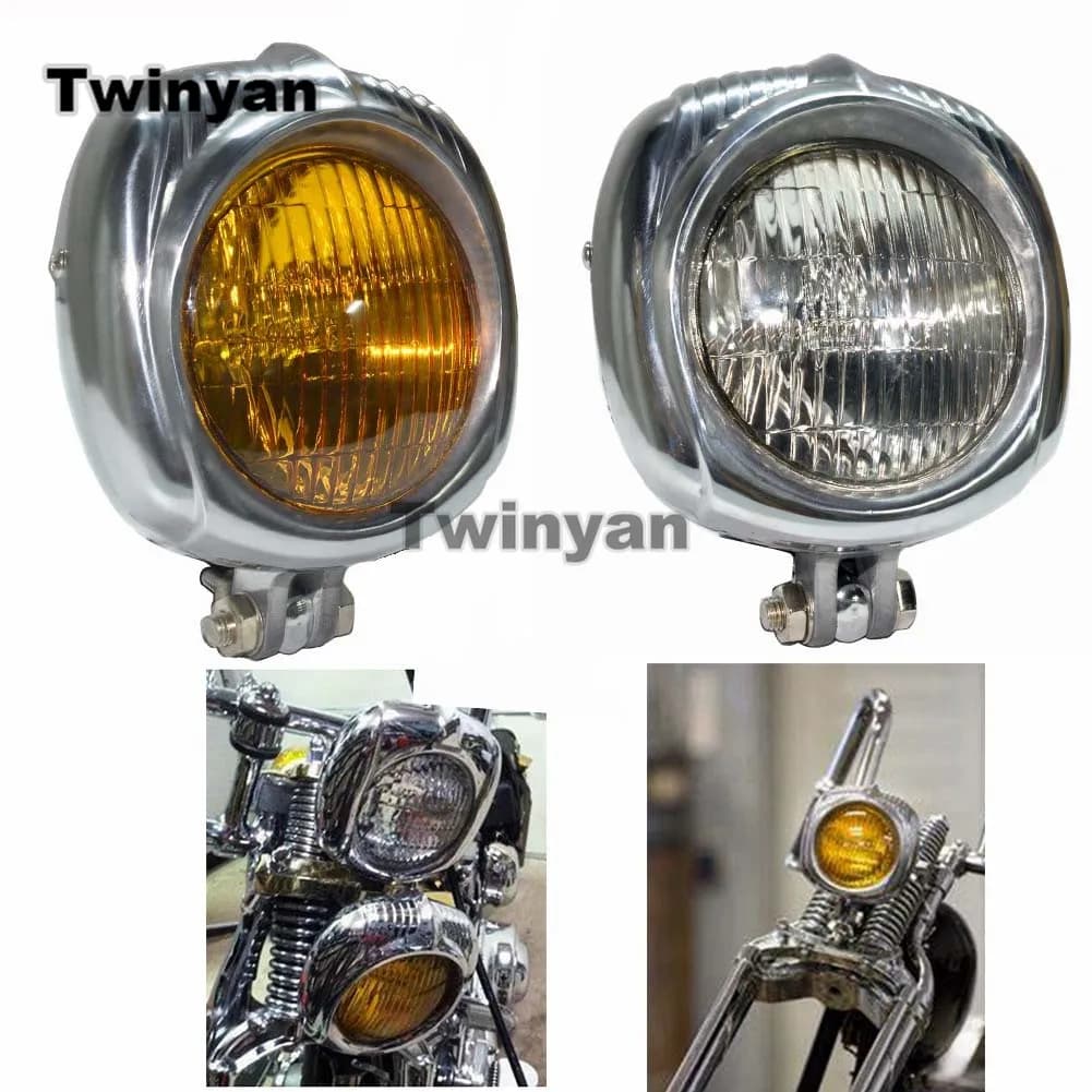 Front light for Harley Sportster 883 1200 Dyna Softail Chopper Cruiser