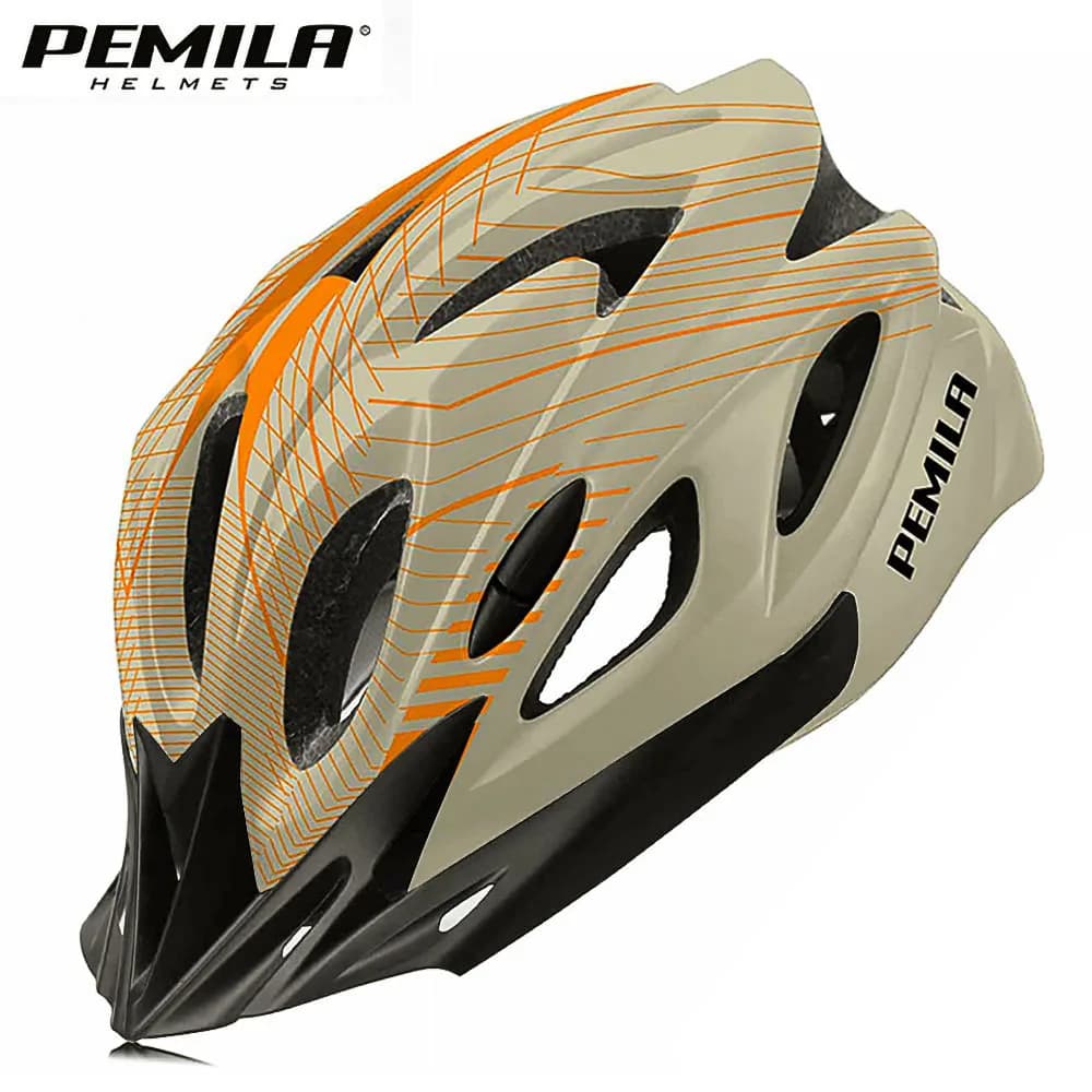 PEMILA 2024 new cycling helmet ultralight cycling safety cap MTB bicycle helmet for women man racing equipment visor for bicycle helmet