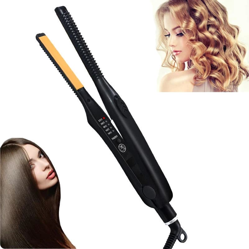 Professional ceramic hair plate 2 in 1, hair plate, short hair, soft pencil, hair curler