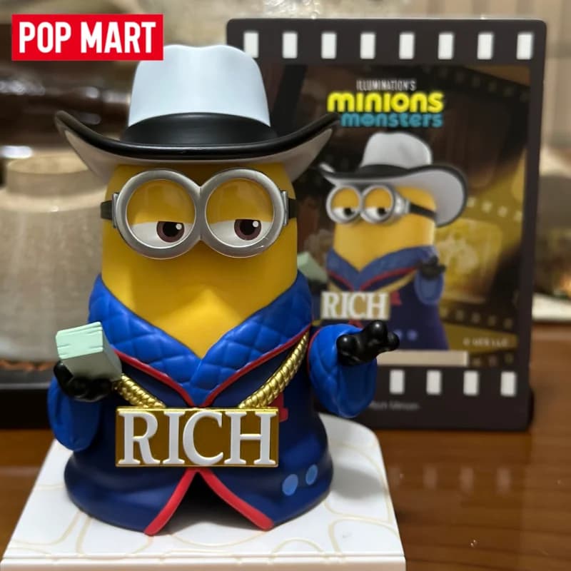 Hot Original POP MART ILLUMINATION'S Minions Monsters Series Blind Box Trendy Mystery Box Anime Action Figure Toy Model Ornament
