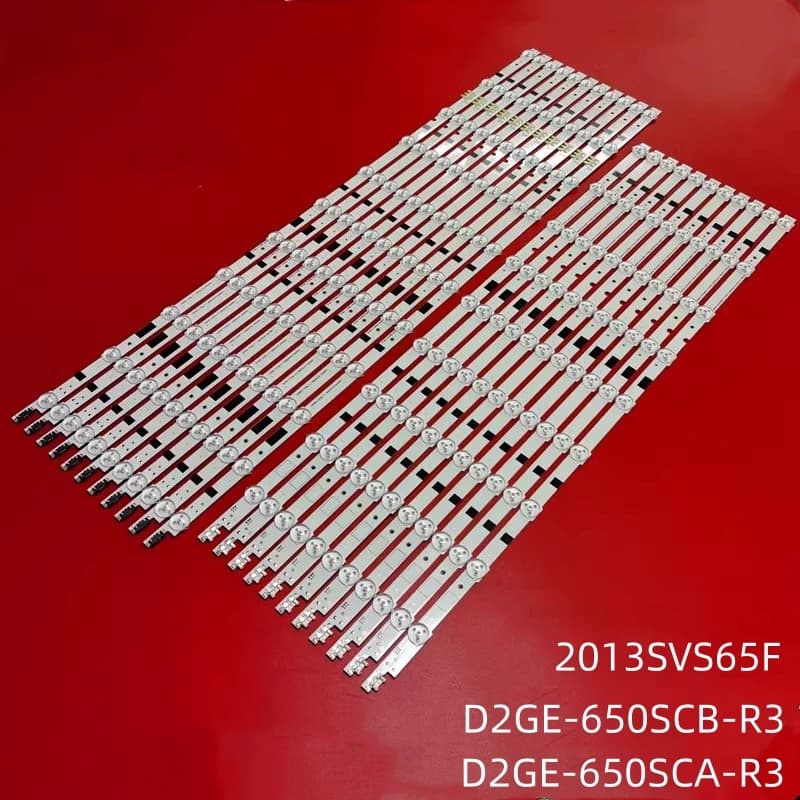Striscia di retroilluminazione a LED per BN96-25317A 25316A 2013SVS65F UA65F6400 muslimun65f6350 UE65F6470 UA65F6400 D2GE-650SCB-R3 650SCA