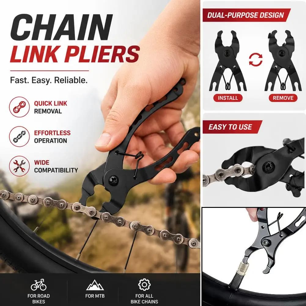 1/2pcs Bicycle Chain Buckle Pliers, MTB Bike Chain, Quick Release, Magic Link Clamp Removal, Install Plier, Road Cycling Repair