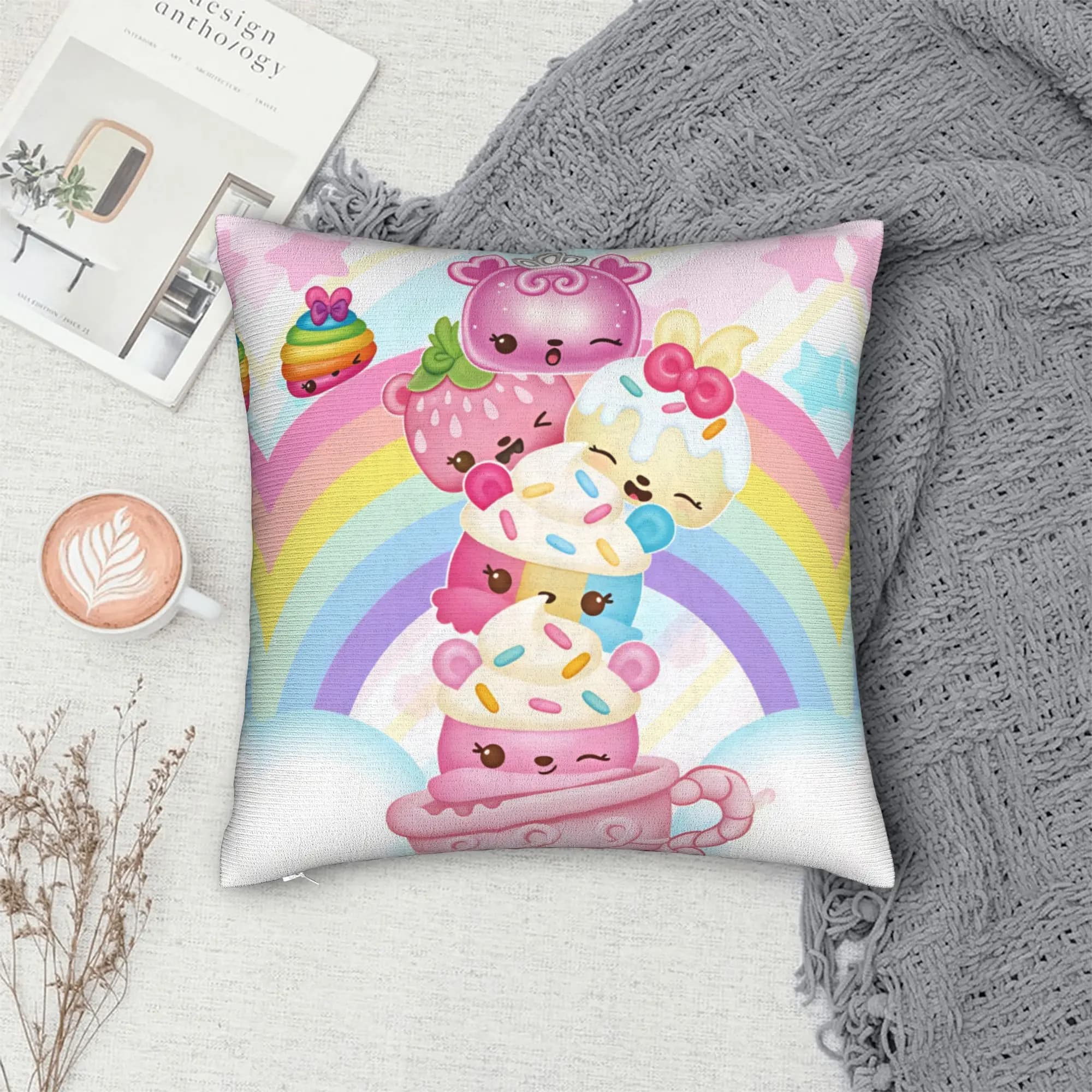 Num N-Noms BRAND Pillow Case Comfy Pillow Cover For Sofa Car Home Decor Retro Trendy Pillowcases