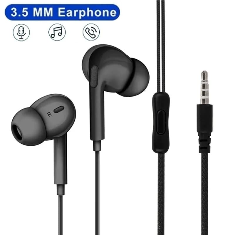 In Ear Music Headset Noise Reduction Sound Heavy Bass Stereo For iPhone Xiaomi Huawei Android Sports Running Music Accessory Kit