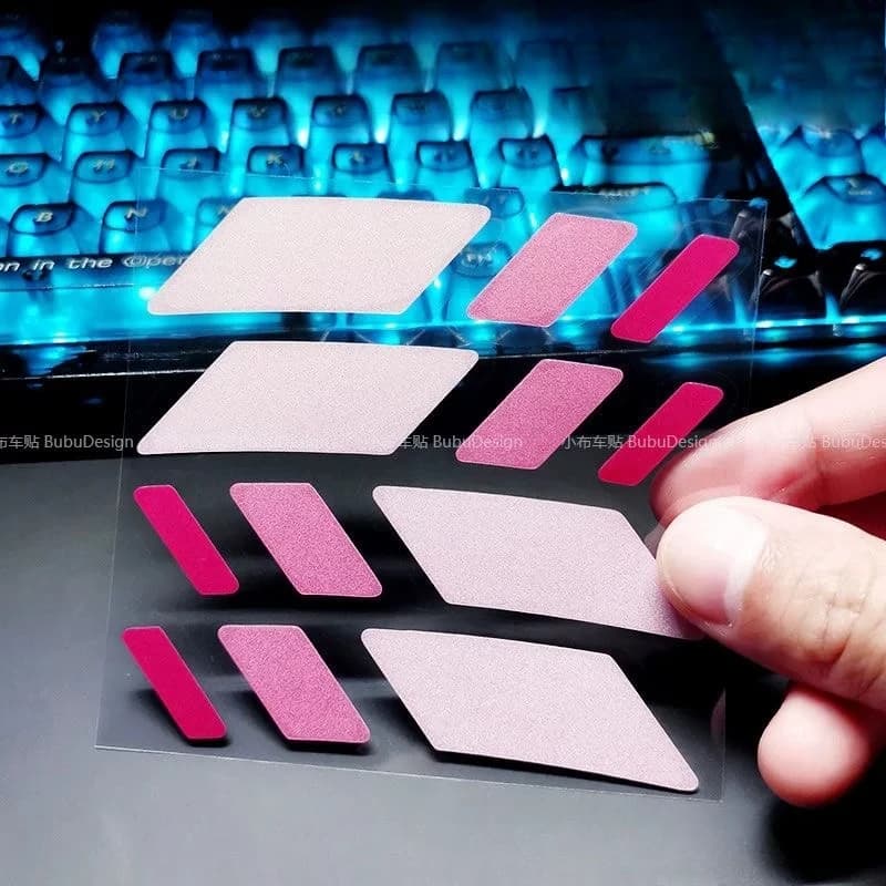 Reflective Rhombus Waterproof Vinyl Stickers Safety Warning Decals For Bike Frame Wheel Helmet