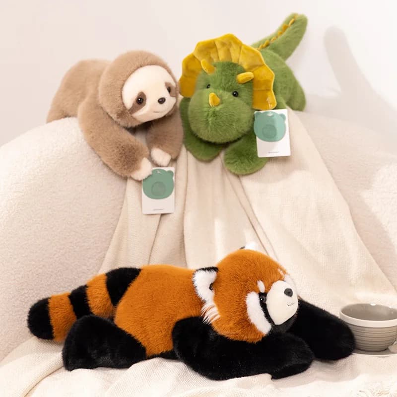 Peluche Animale Imbottito, Morbido Cuscino per Divano, Regalo Carino per Amanti degli Animali