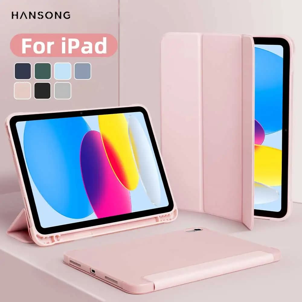 For iPad Mini 6 7 iPad Pro 11 M4 iPad Air 11 M2/M3 10th A16 for Air 5/6/7/8 10.2 9.7 10.9 Shockpro case with side pen holder
