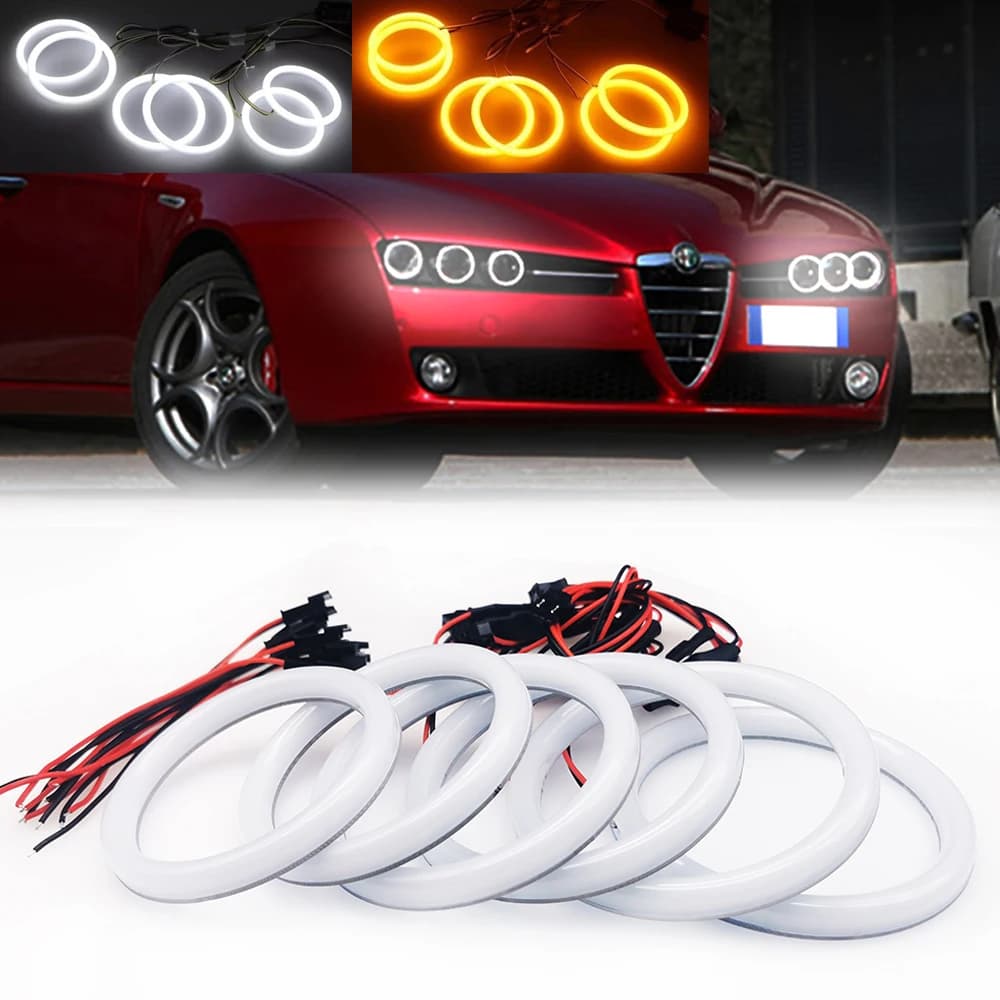 For Alfa Romeo Brera Spider 159 2005-2011 LED Cotton Lights Angel Eyes Halo Ring Kit DRL front direction indicator lamp Canbus