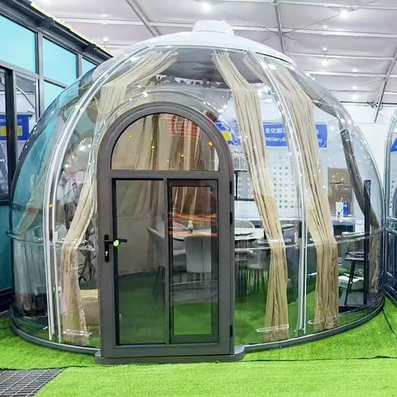 Outdoor Transparency Polycarbonate Glamping Bubble Dome House for Hotel Camping Dome Tent