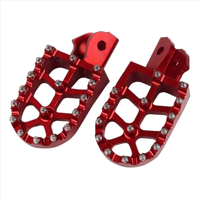 Moto Poggiapiedi Pedane Pedal Rest For Sur Ron Surron Light Bee XS Off-Road Bike (Red) Parts Accessories-ABQA