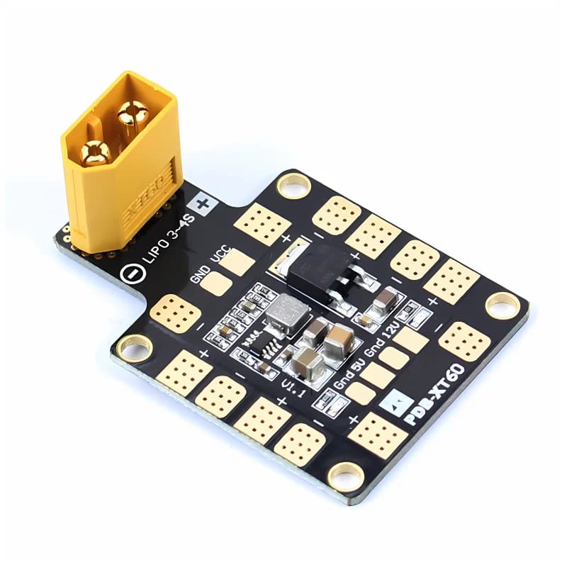 Scheda di distribuzione dell'alimentazione Matek PDB - Doppio BEC 5 V 12 V, rame pesante da 2 once, connettore XT60 per elicottero RC drone FPV
