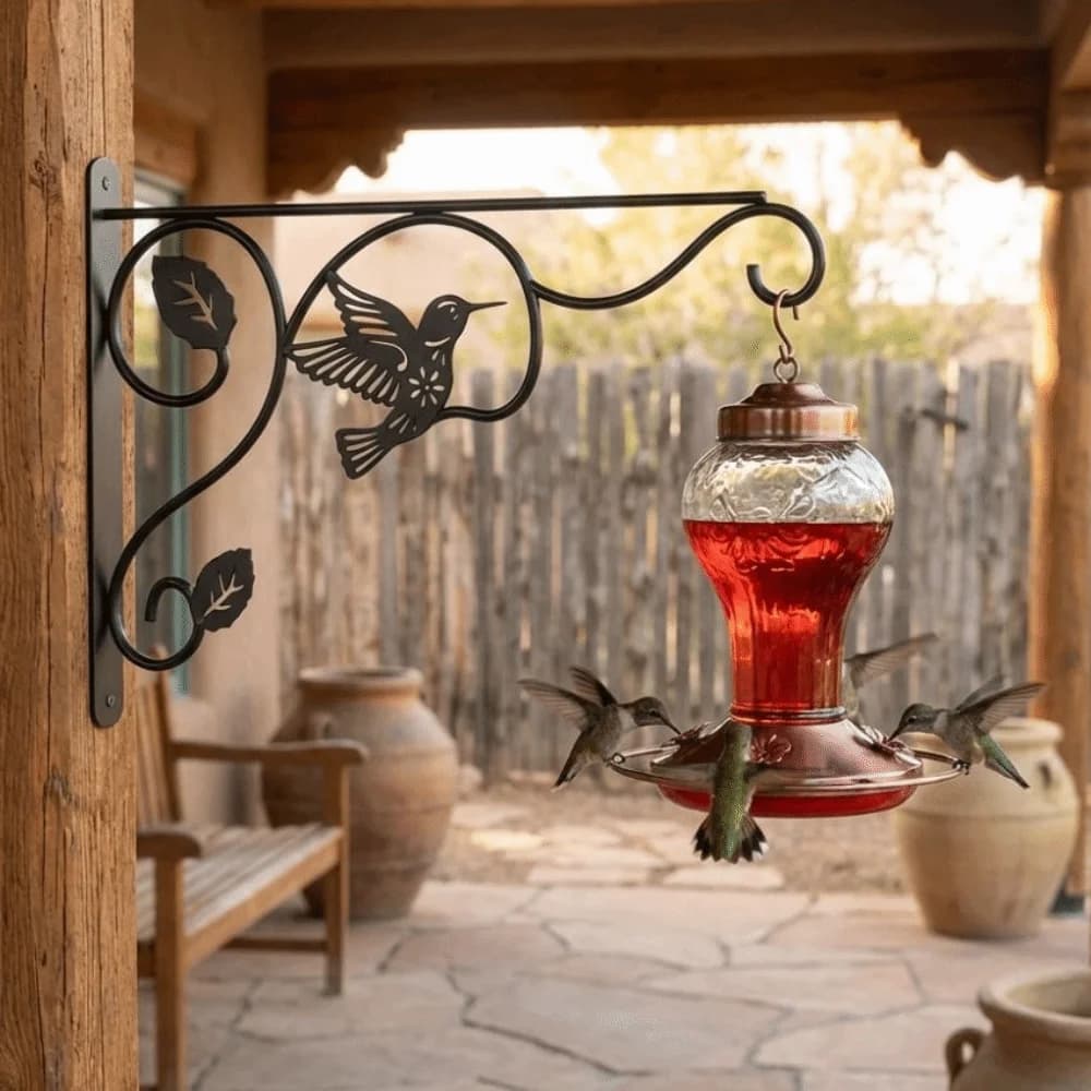 Heavy Duty Metal Wall Plant Hooks Sturdy with Screws Flower Pot Bracket 12 Inch Wall Hangers Hanging Bracket Indoor Outdoor