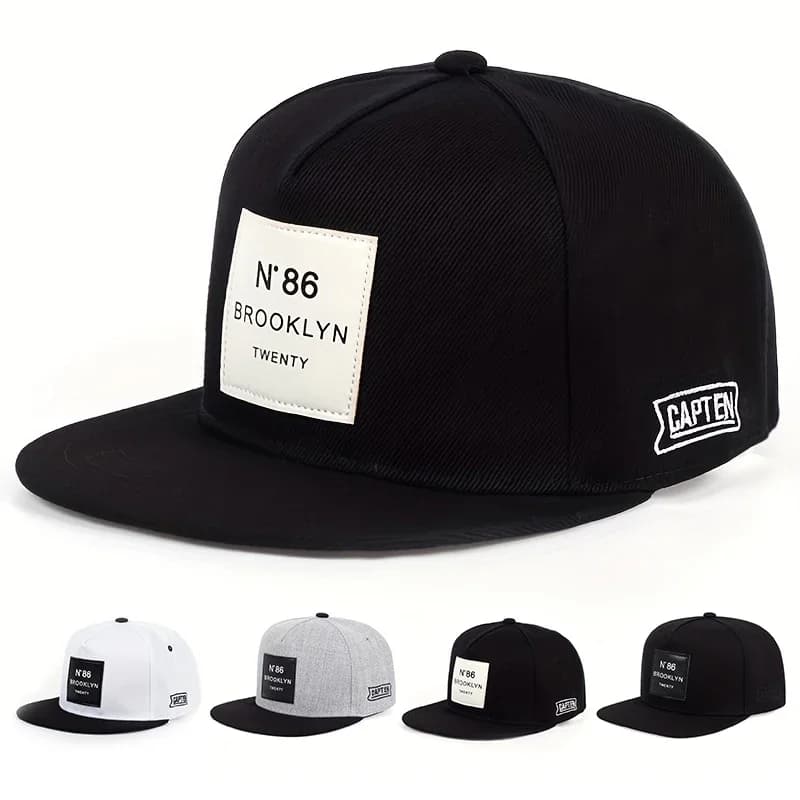 Cappelli unisex con stampa Brooklyn e ricamo, cappelli hip-hop, cappellini da baseball casual regolabili per esterni, cappello con protezione solare, cappellino sportivo da golf