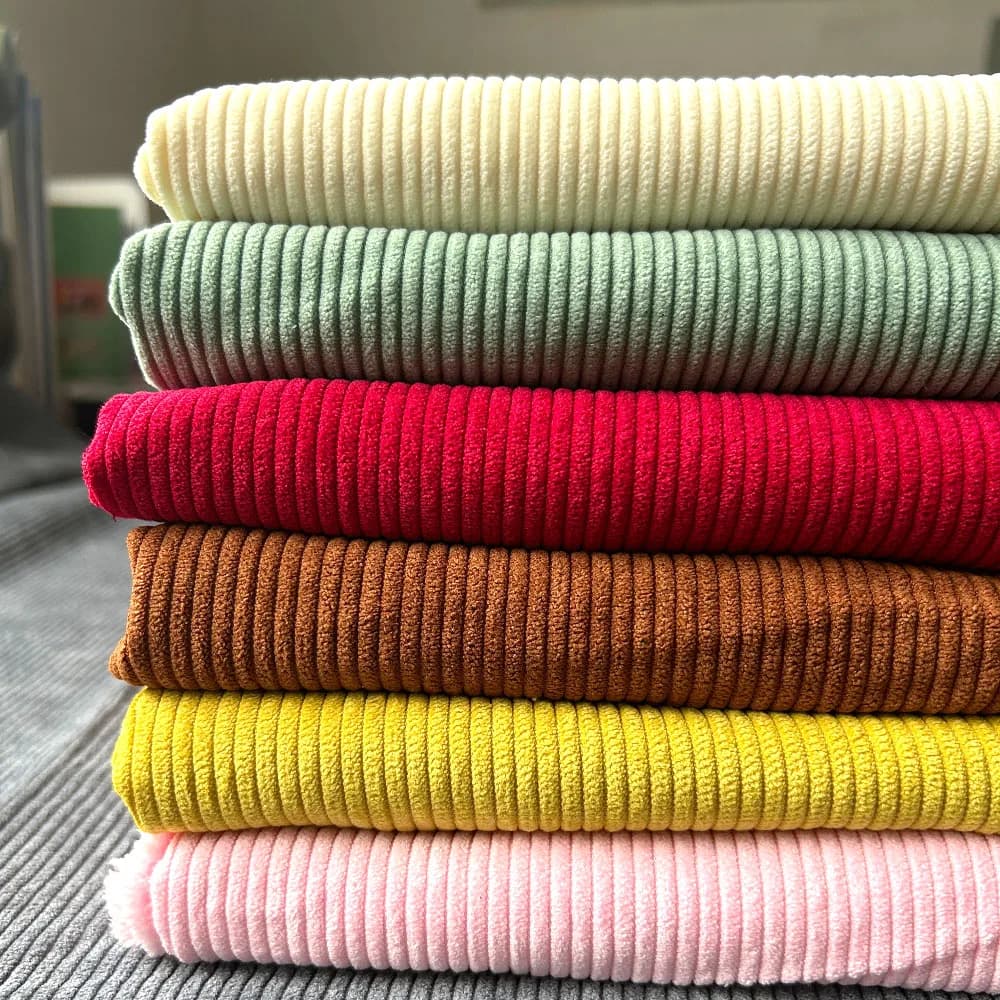 50x150 cm Hot ribbed velvet fabric 8 ribbed strips for winter clothes DIY sweatshirt with hood Padded trousers Hat Bed Coprimaterasso Bag Supplies