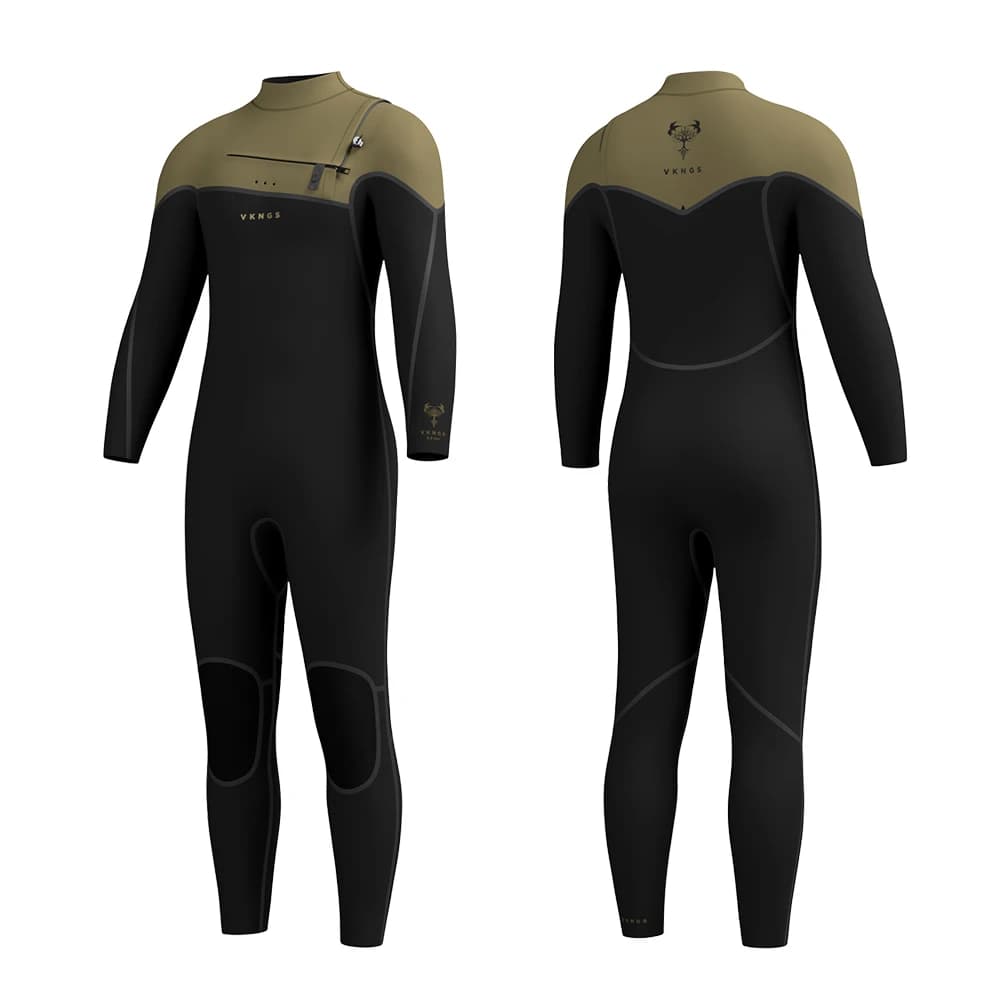 Uomo Donna 4/3mm Neoprene Tuta da surf Cerniera sul petto Impermeabile Resistente al freddo Isolamento caldo Maniche lunghe Fodera termica Muta