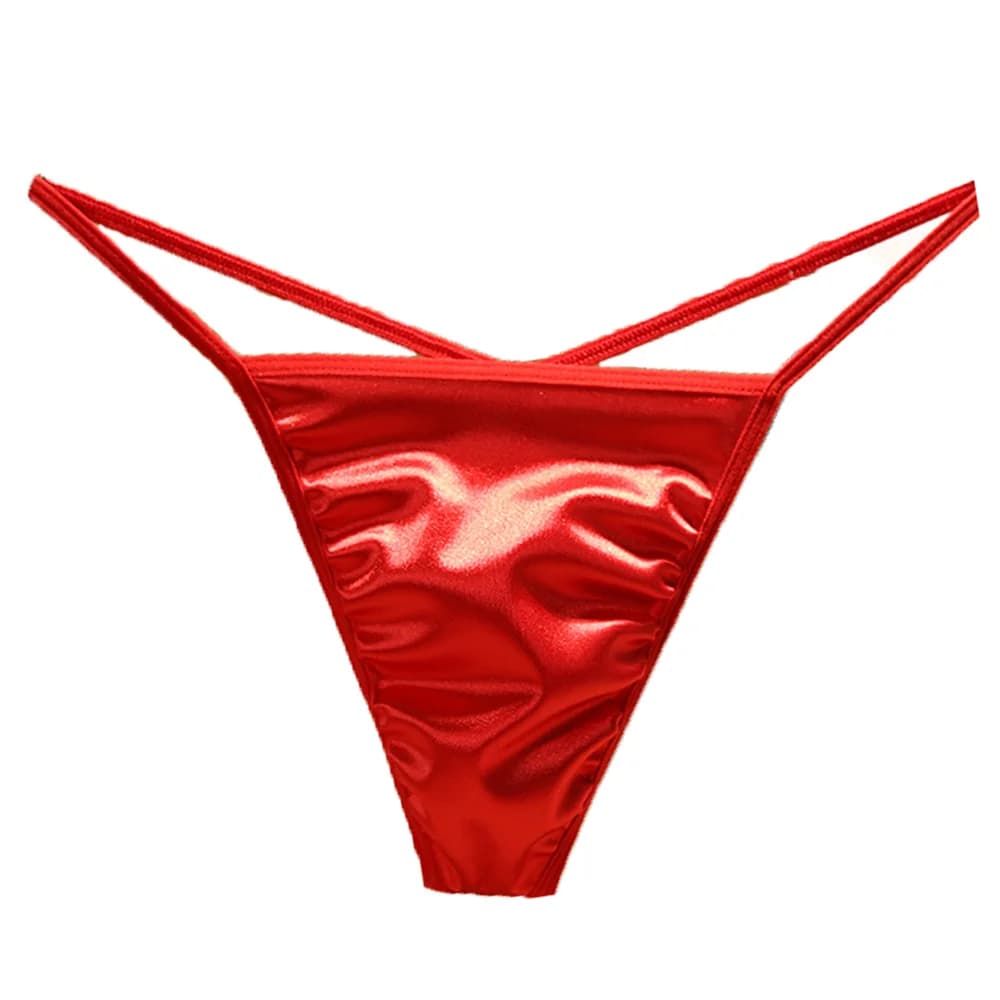 Seamless Large Size Mini T-back Satin Men's Panties Thongs G Strings Sexy Briefs