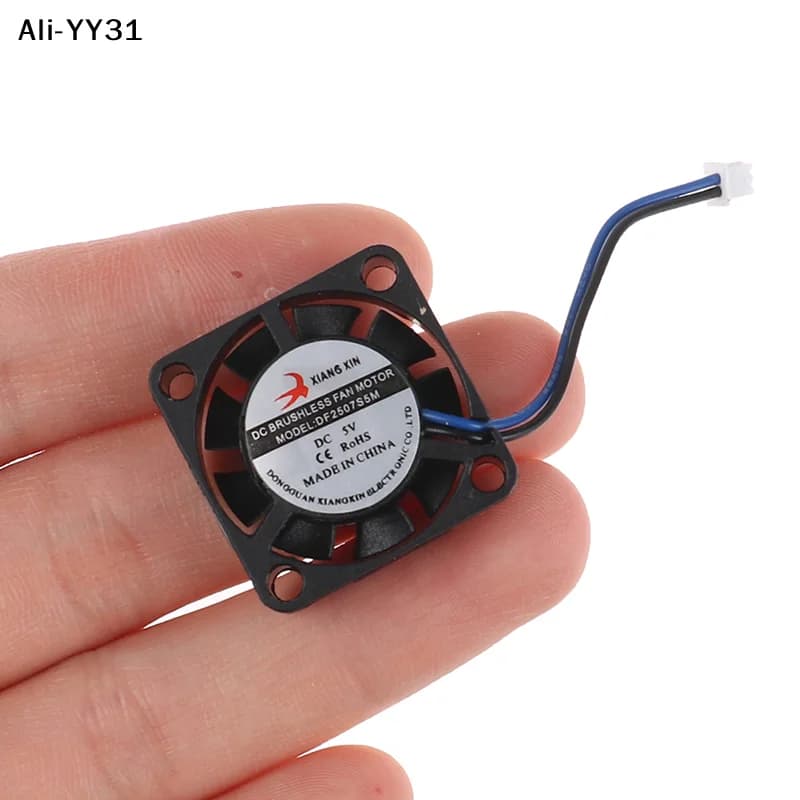 【S63】Ventola di Raffreddamento Ultra Miniaturizzata Senza Spazzole Elettrica DC 5V 6V 2507 Mini Micro Ventola di Raffreddamento Piccolissima