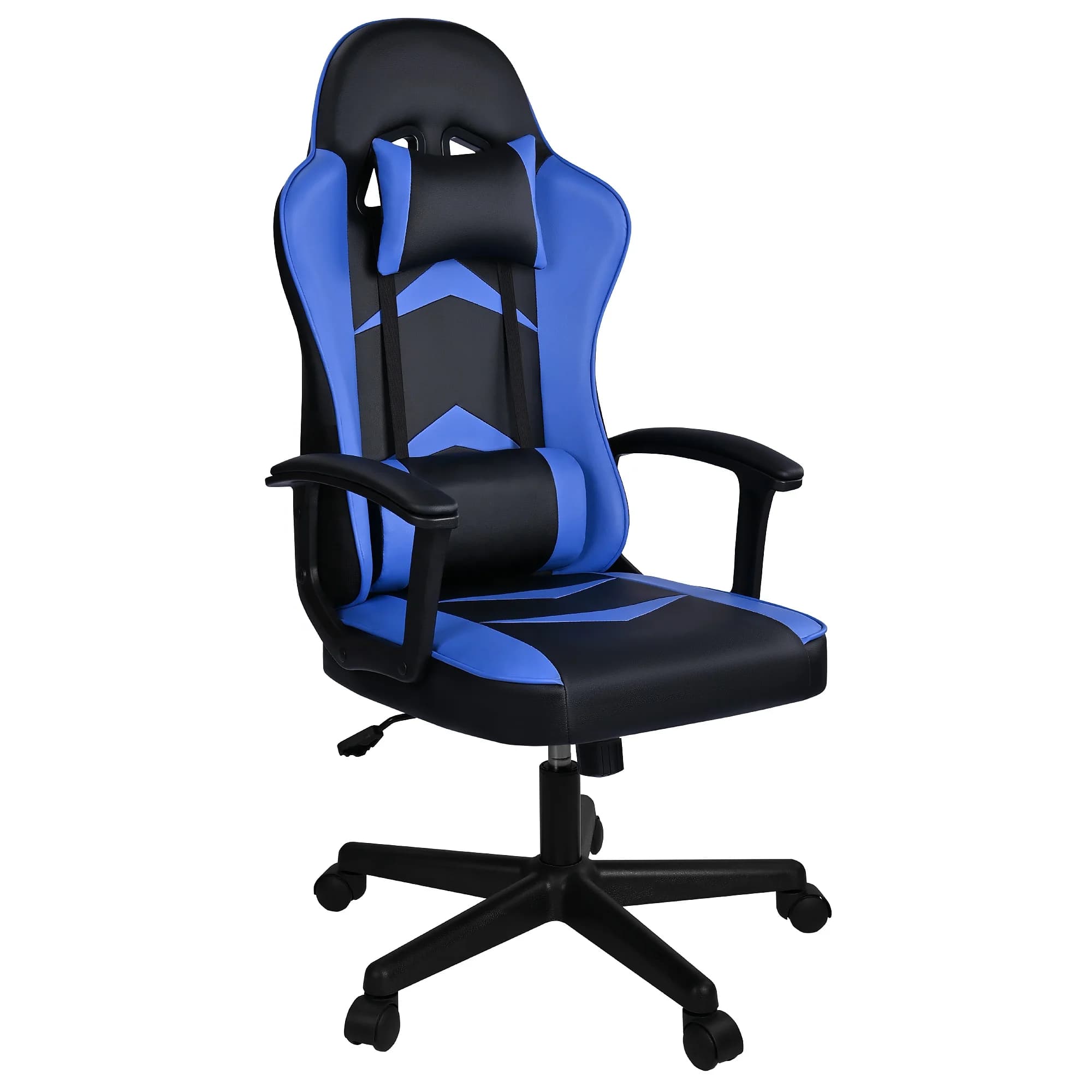 Sedia da gioco con poggiatesta e sedia da scrivania da gioco comoda e avanzata lombare, sedia da gioco reclinabile con sedile in pelle PU