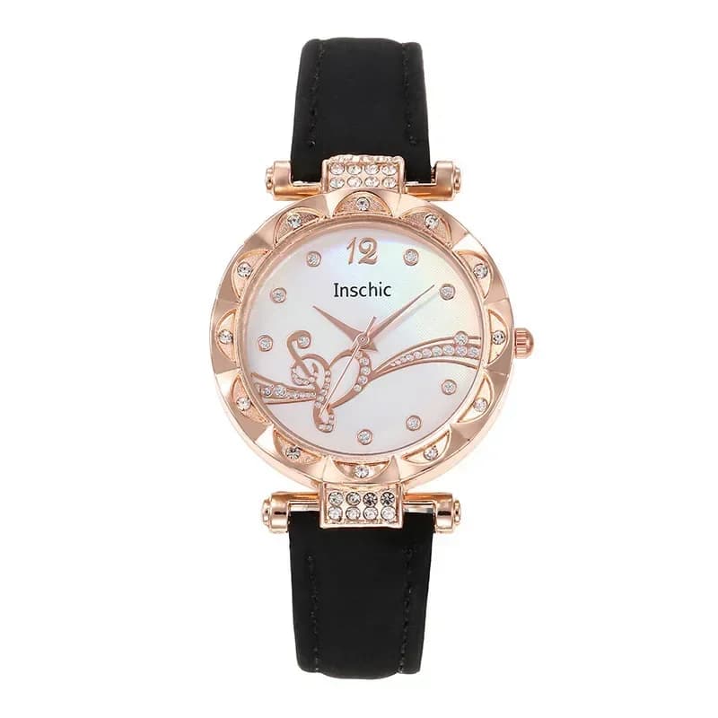 Nuovo Orologio da Polso da Donna al Quarzo 2026, Semplice ed Elegante, con Cinturino in Pelle, Bracciale, Regalo per Lei, Reloj Mujer