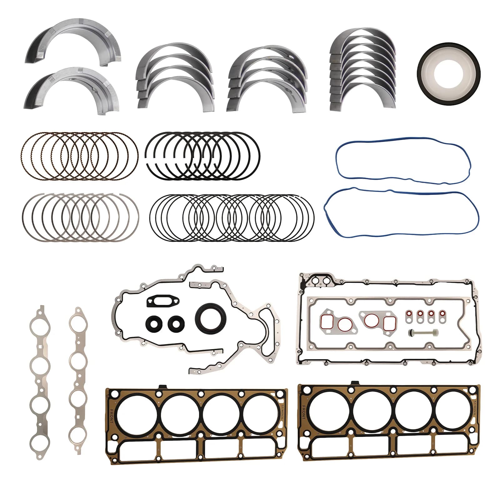 NUOVO Kit di Anelli per Ricostruzione Motore per GMC Gen III 4.8L 5.3L 6.0L 1999-2017 12558178