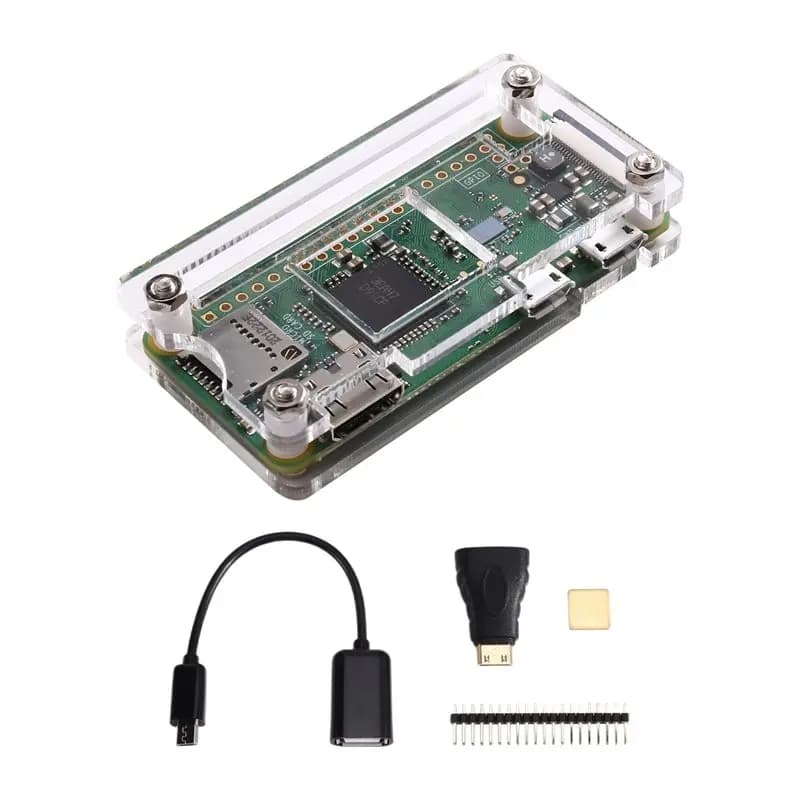 AS95 - Kit di Sviluppo Base per Raspberry Pi Zero W con Header (Non Saldato) per Principianti, Apprendimento Programmazione e Fai-da-Te
